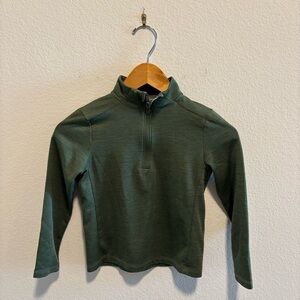 Vineyard Vines Kids Forest Green Quarter‑Zip Pullover Sankaty